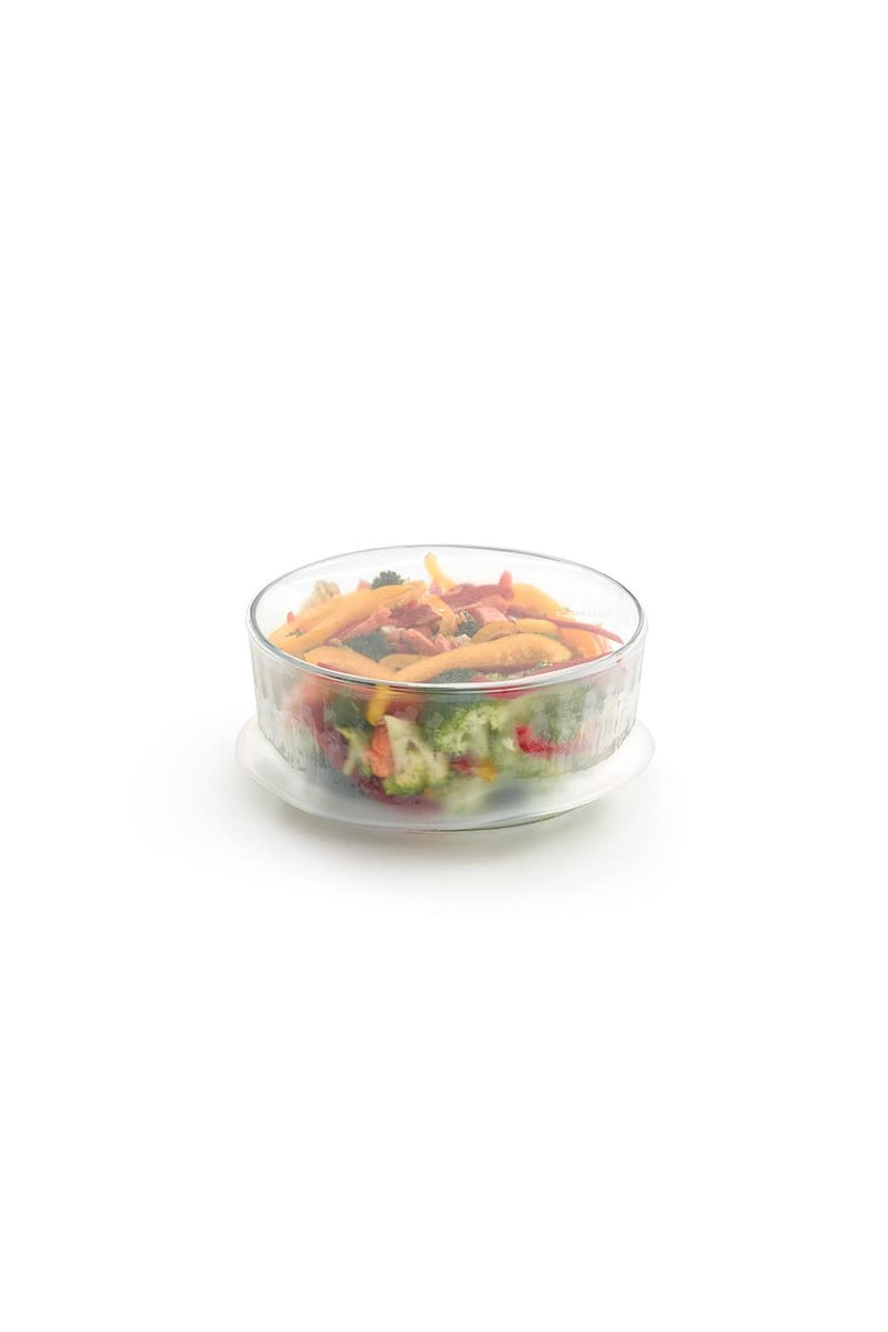 Lekue L?ku? Stretch Top Conserving Lid  Platinum Silicone  White  8.5 cm  Clear  3.3"" (3401200B04U017) - Image 2